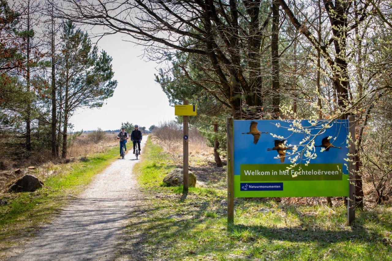 4P Chalet Tolve Met 4 Fietsen Vlakbij Natuurgebieden Drents Friese Wold, Fochteloerveen En Gevangenisdorp Veenhuizen Oosterwolde  ภายนอก รูปภาพ